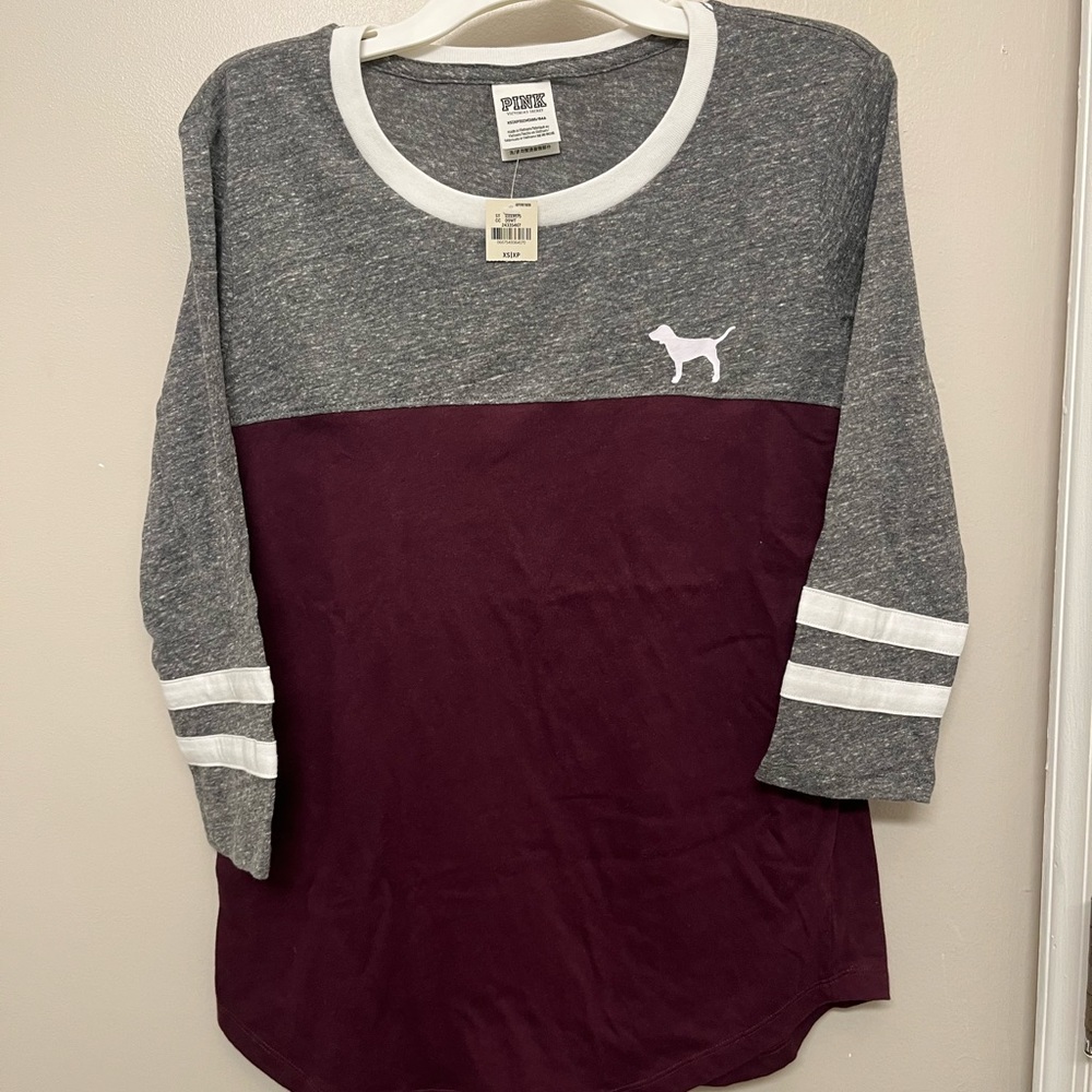 PINK Victoria’s Secret 3/4 Sleeve Top with Tag Size XS